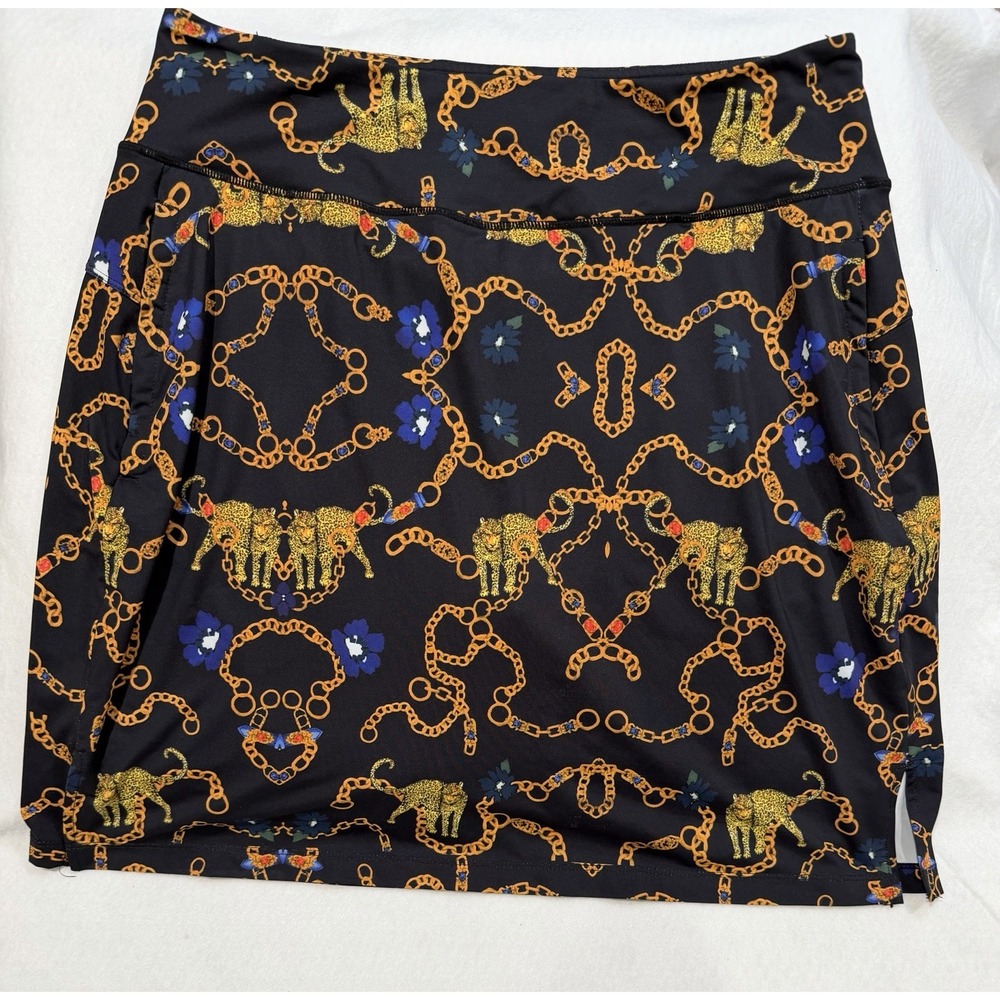 Unbranded Women's Skort Chains, Flowers & Cheetah Print Designs Size XL